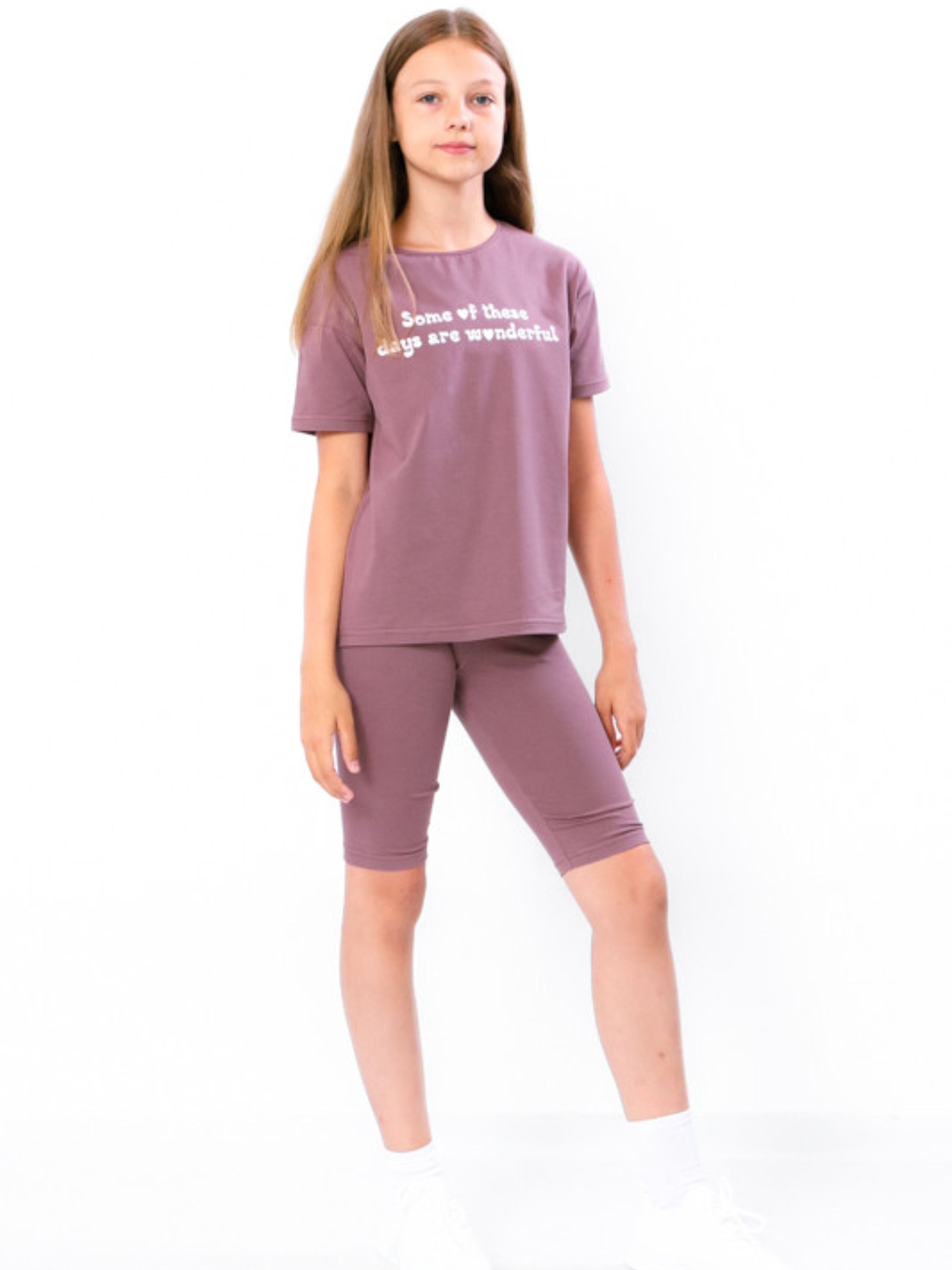 Костюм Носи своє модель 6337-036-33-1-popelqsta-lavanda-nadpis Фото