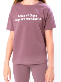 Костюм Носи своє модель 6337-036-33-1-popelqsta-lavanda-nadpis Фото