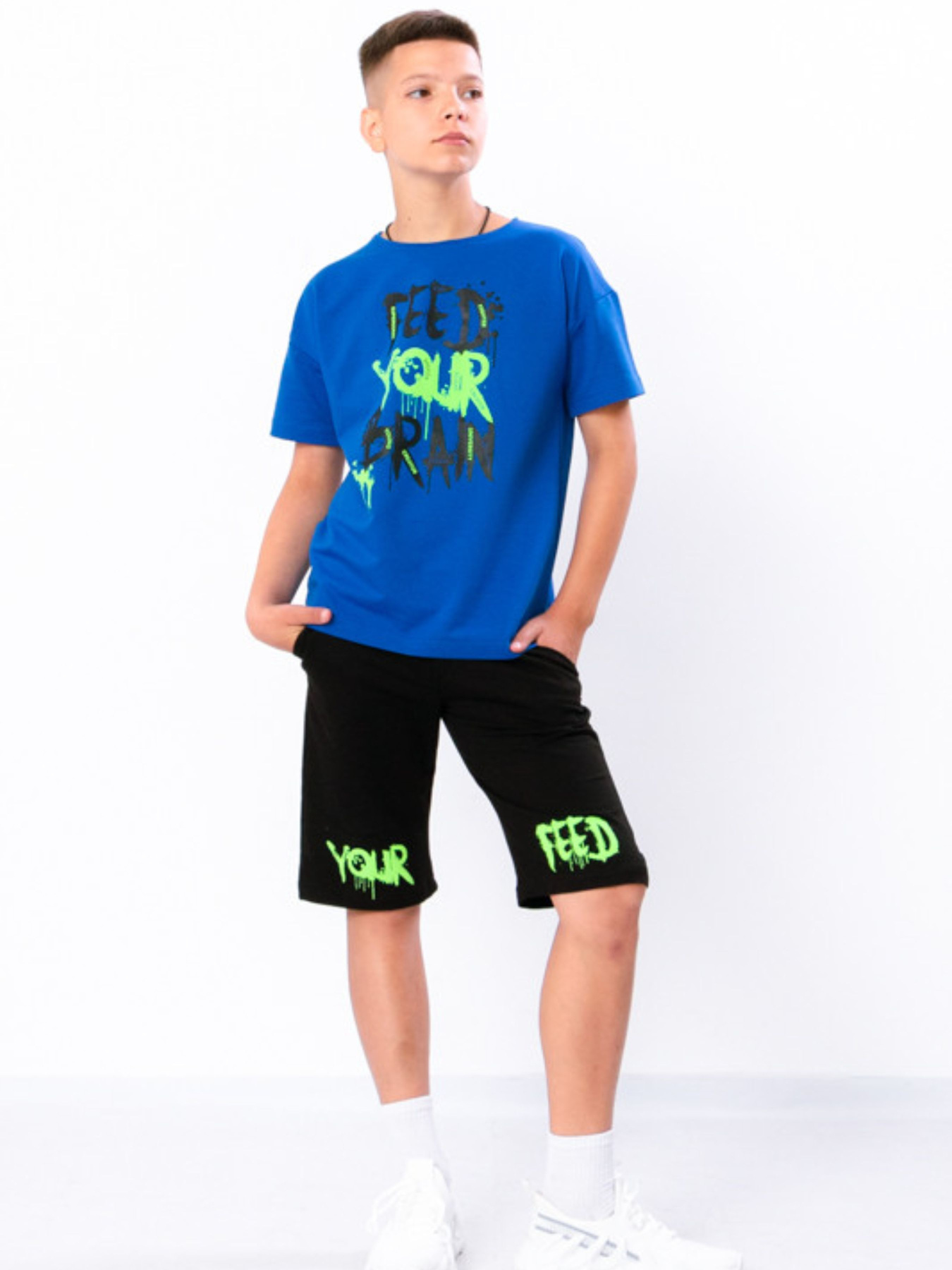 Повседневный костюм Носи своє модель 6356-057-33-nebesno-sinj Фото