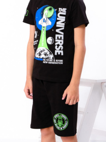 Повсякденний костюм Носи своє модель 6386-001-33-chornij-kosmos Фото