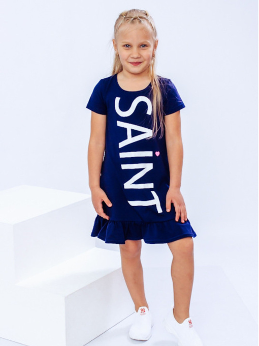 Платье-футболка Носи своє модель 6255-036-33-chornilxno-sinj Фото