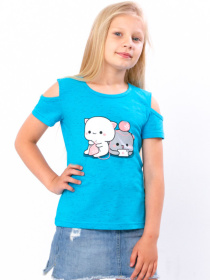 Футболка Носи своє модель 6147-070-33-1-bryuzovij-kotiki Фото