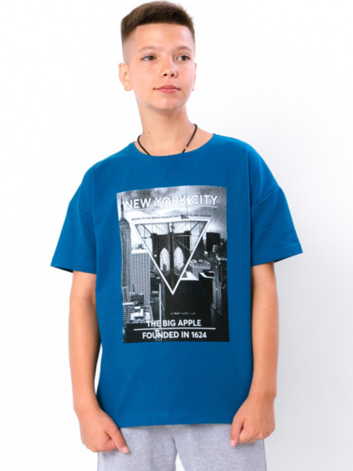 Футболка Носи своє модель 6263-057-33-1-temno-bryuzovij-new-york Фото