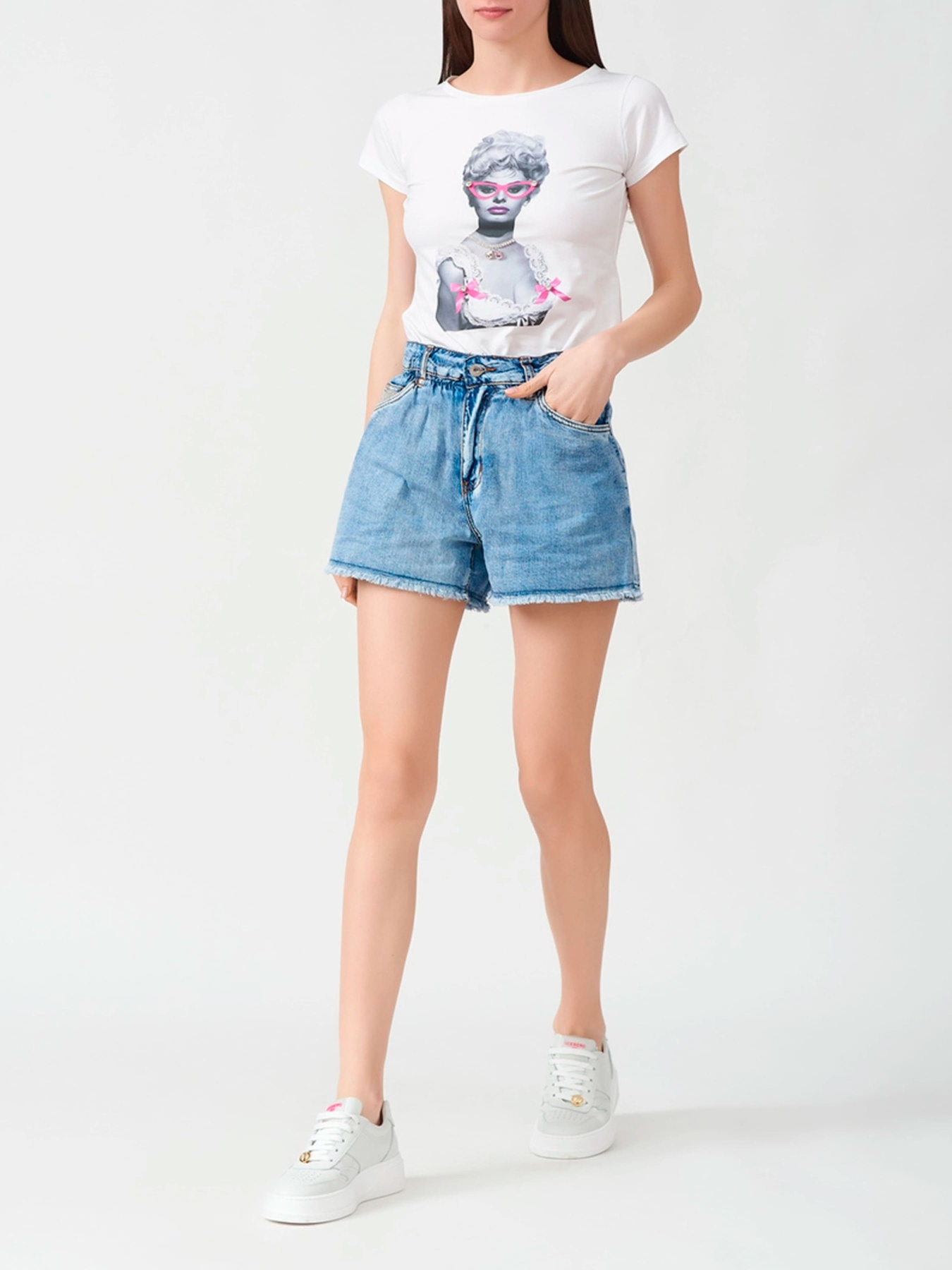 Шорты джинсовые NOSECRETS модель 231NS015 Шорты джинсовые NOSECRETS модель 231NS015 Фото