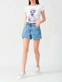 Шорты джинсовые NOSECRETS модель 231NS015 Шорты джинсовые NOSECRETS модель 231NS015 Фото