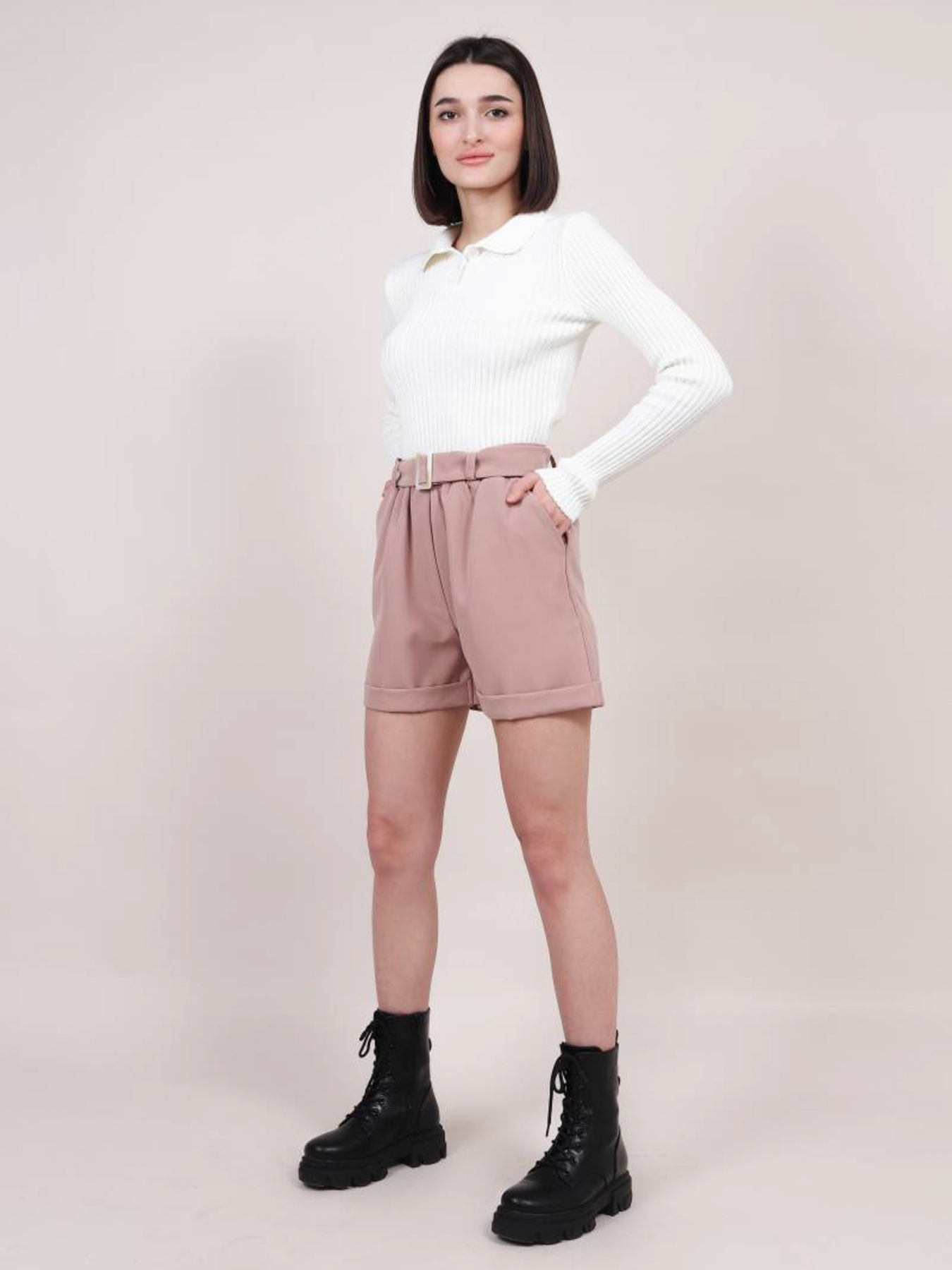 Повседневные шорты Romashka Техас модель 206012605025 Фото