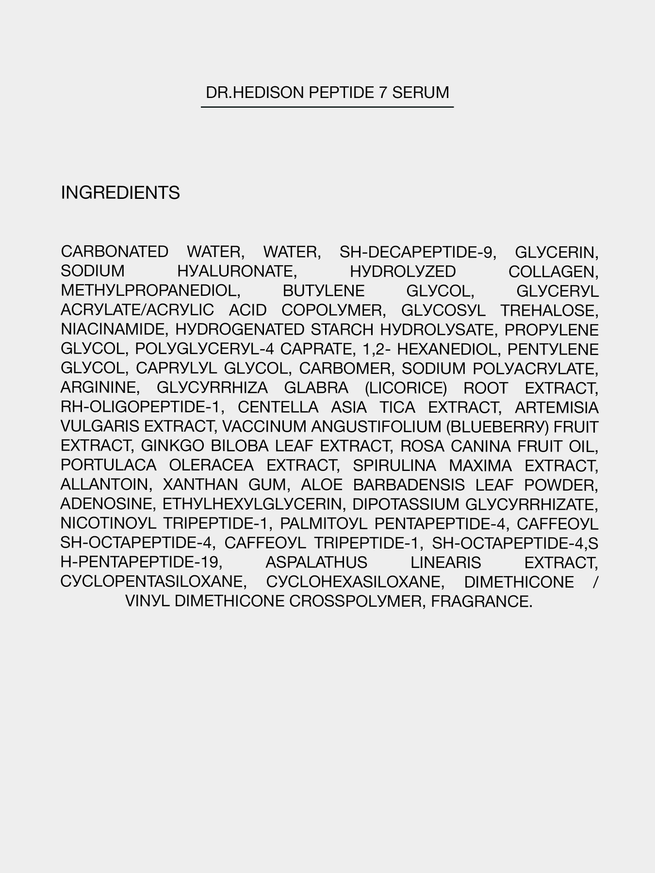 Лифтинг-сыворотка Dr.HEDISON модель 12108400 Фото