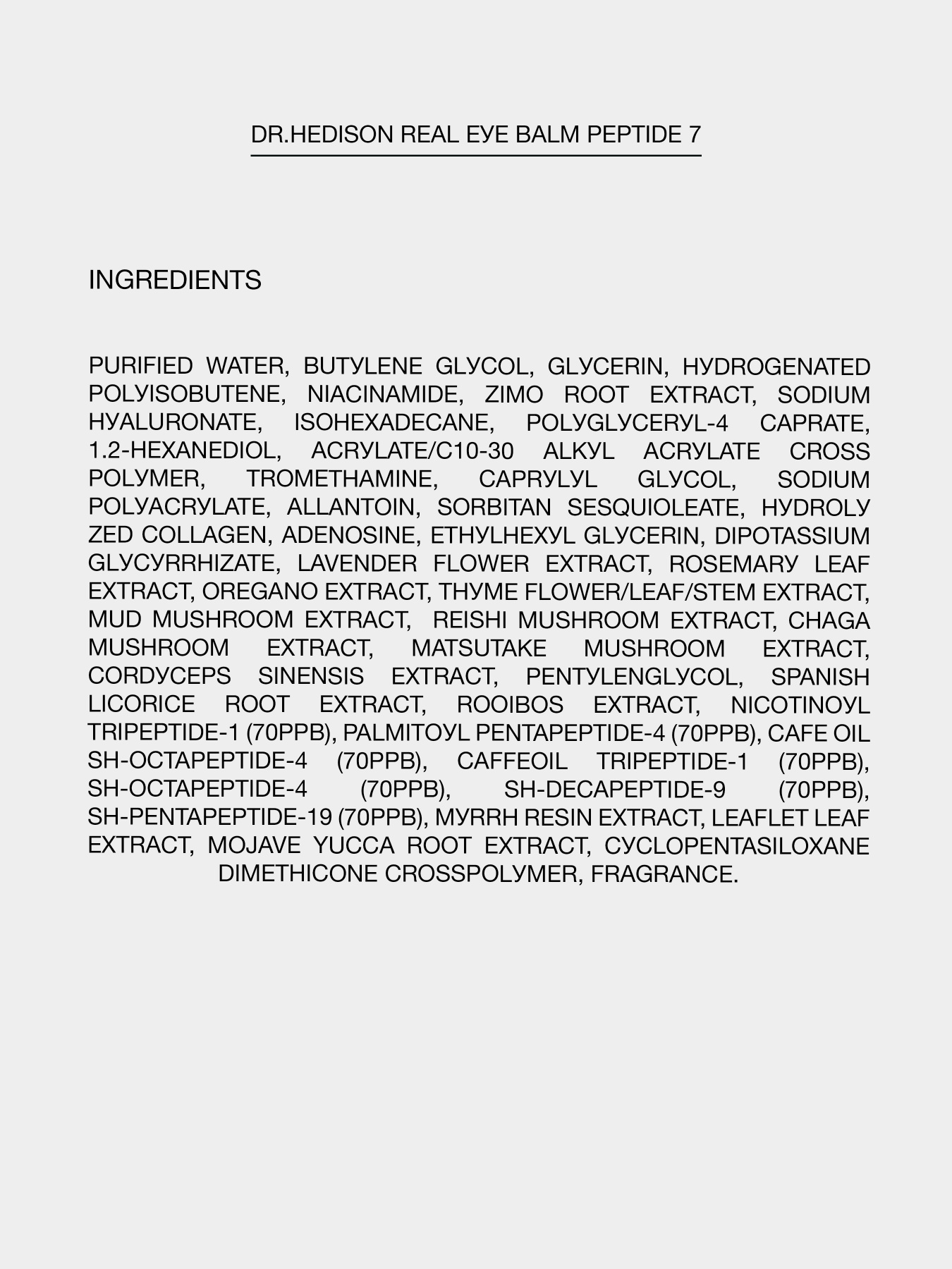 Бальзам для зони навколо очей Dr.HEDISON модель 12150703 Фото