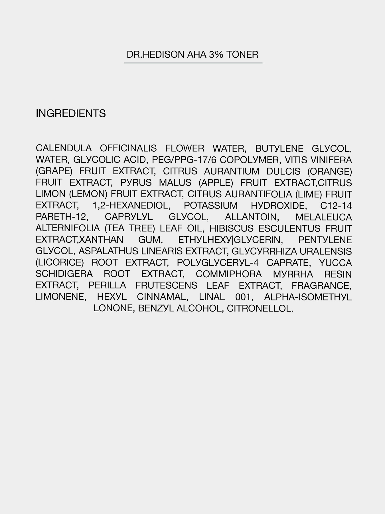 Тонер для проблемной кожи Dr.HEDISON модель 12090501 Фото