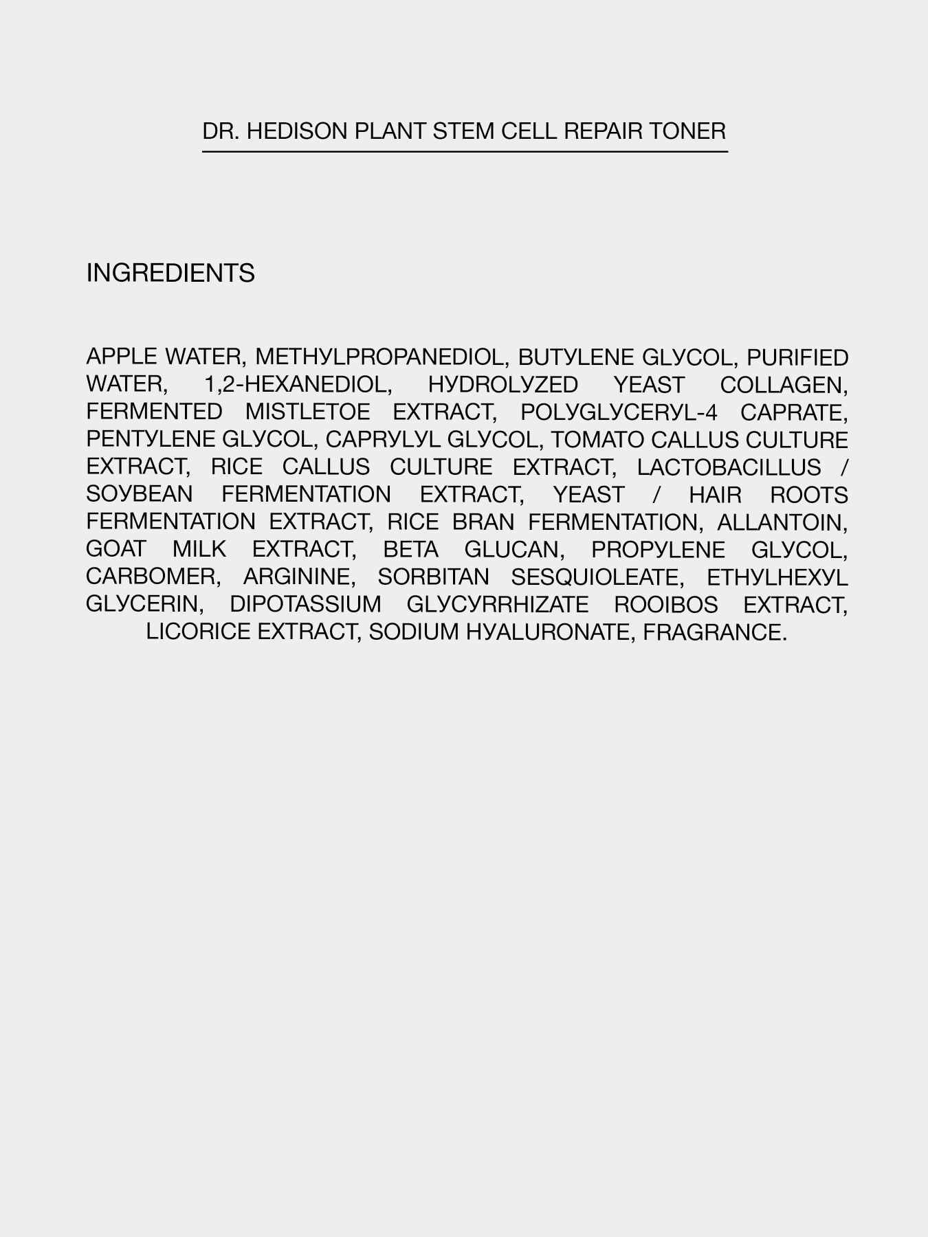 Тонер со стволовыми клетками Dr.HEDISON модель 12090200 Фото