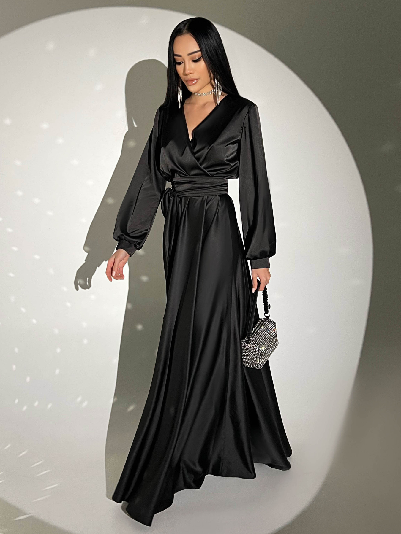 Платье макси Jadone Fashion модель Suknya_Shyk_chor Фото