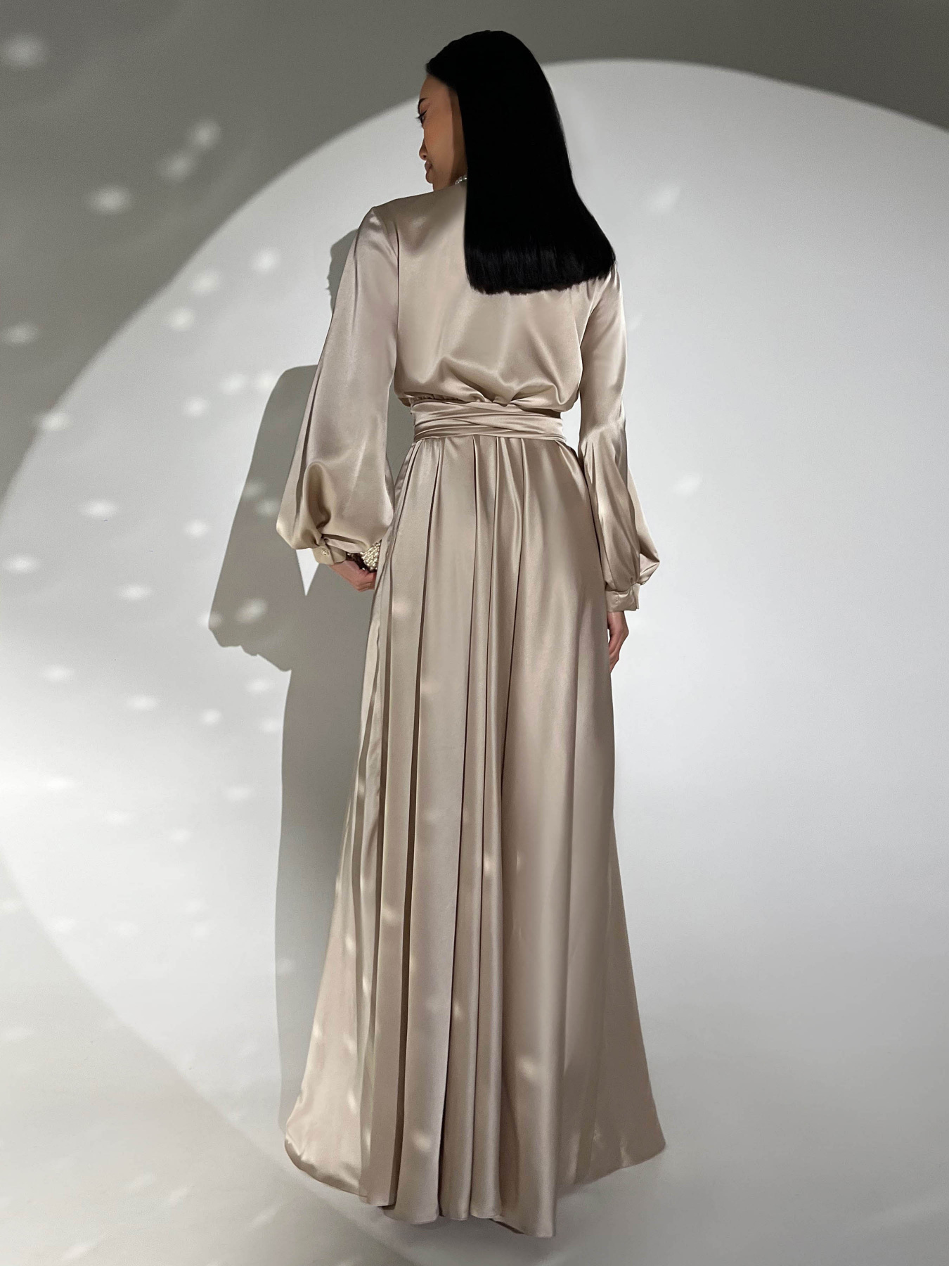 Платье макси Jadone Fashion модель Suknya_Shyk_bej Фото