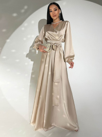 Платье макси Jadone Fashion модель Suknya_Shyk_bej Фото