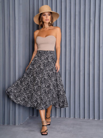 Юбка миди ISSA Plus модель 13941_black Фото