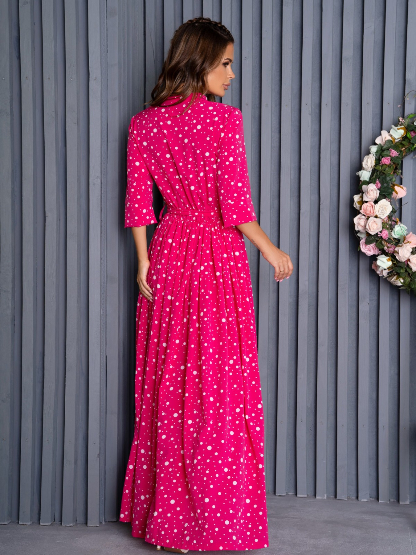 Платье макси ISSA Plus модель 14142_crimson Платье макси ISSA Plus модель 14142_crimson Фото