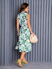 Платье миди ISSA Plus модель 14144_green Фото