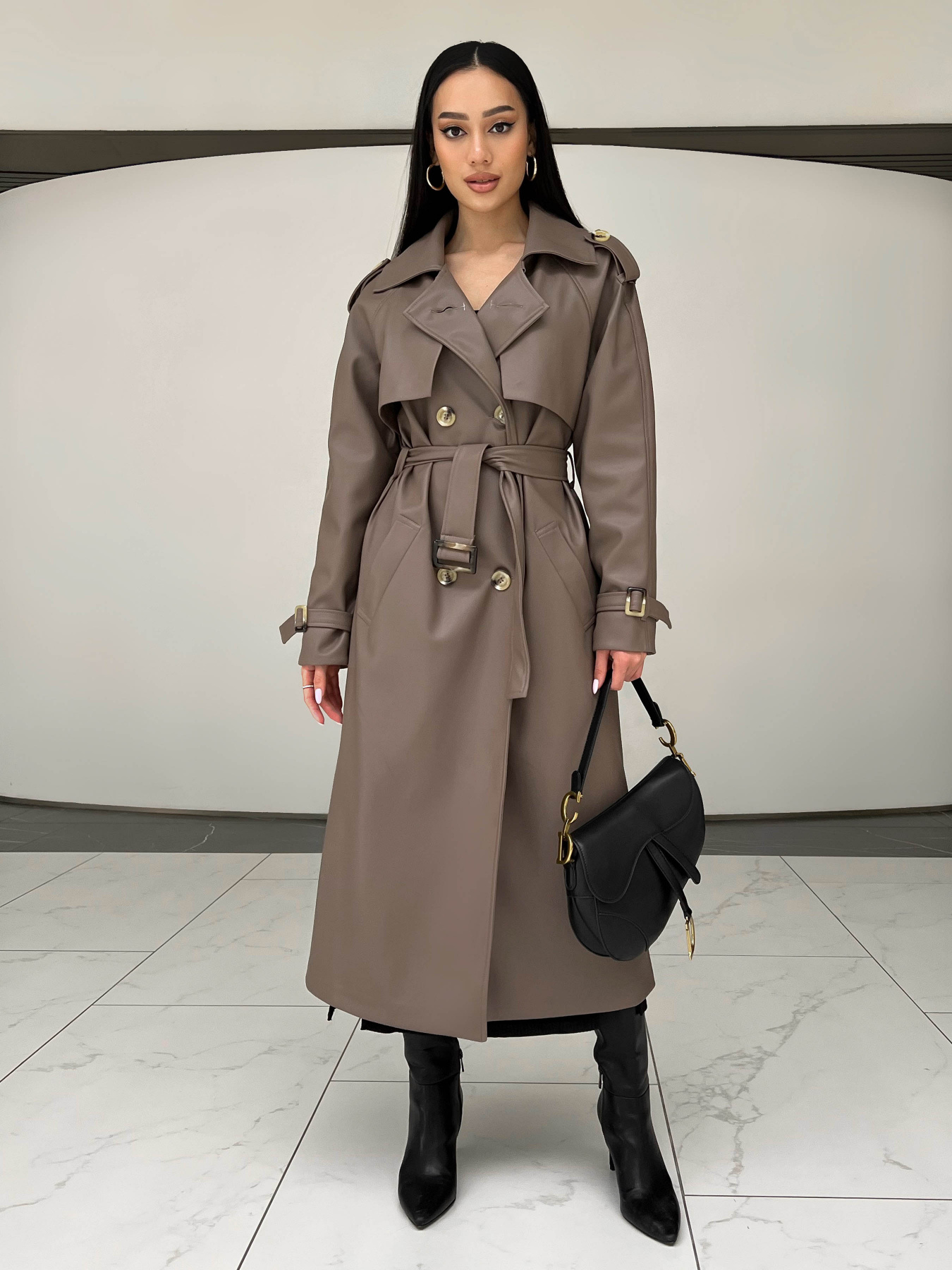 Тренч Jadone Fashion модель Trench_Nekst_podovzhenyy_mokko Фото