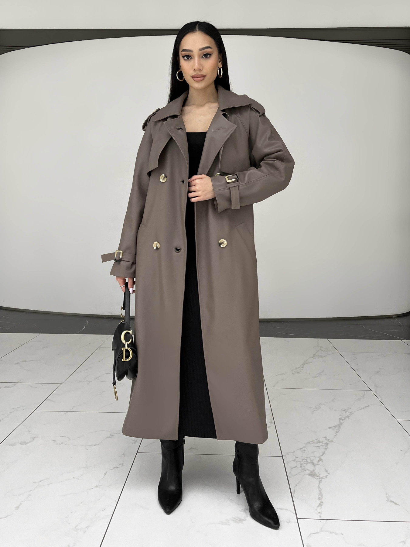 Тренч Jadone Fashion модель Trench_Nekst_podovzhenyy_mokko Фото