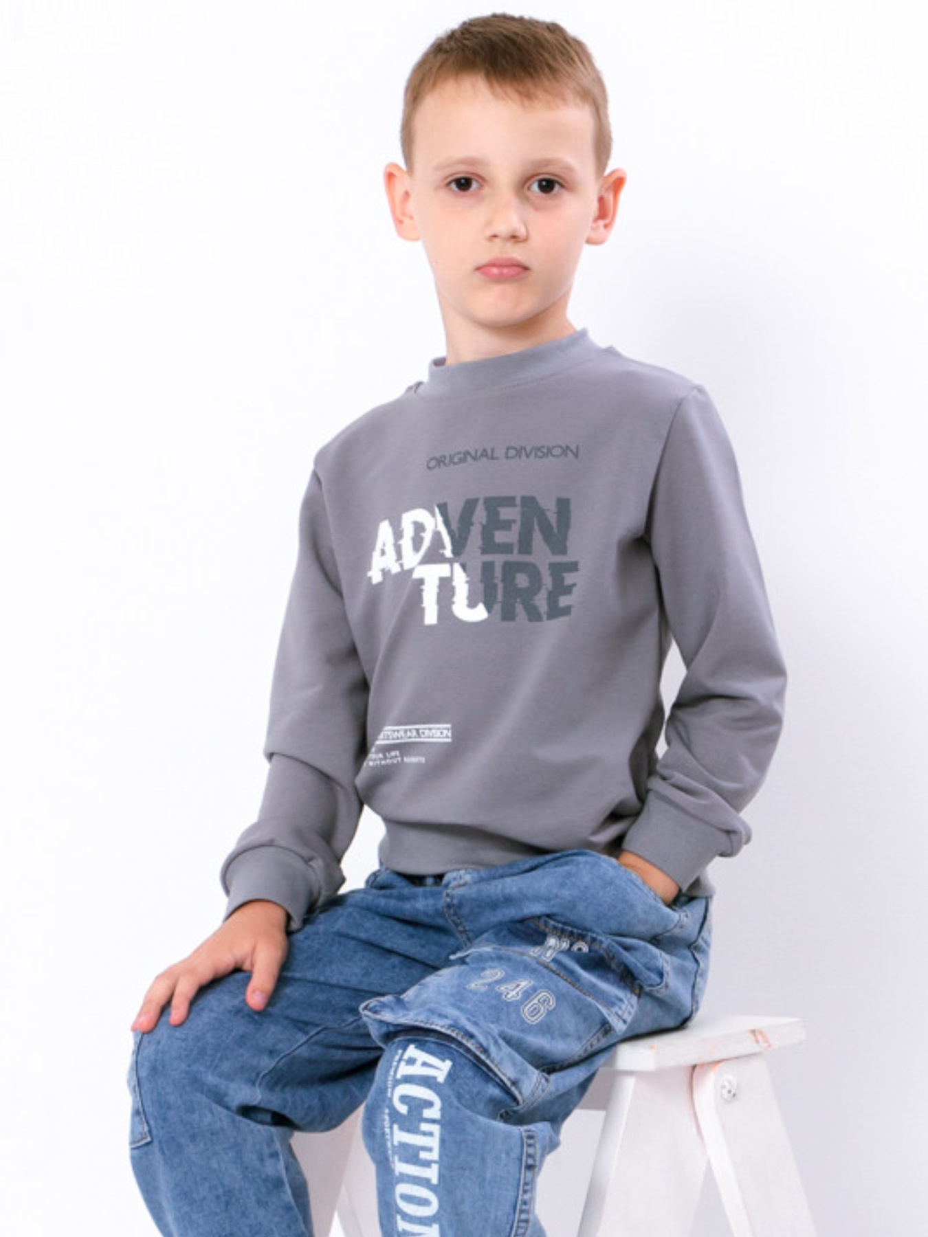 Свитшот Носи своє модель 6069-057-33-4-stalevij-original Фото