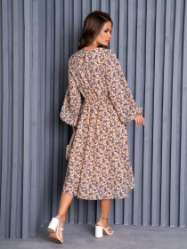 Платье миди ISSA Plus модель 14131_beige Фото