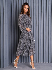 Сукня міді ISSA Plus модель 14136_black Фото