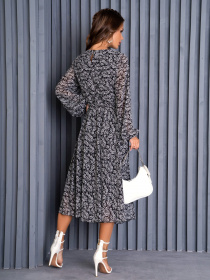 Сукня міді ISSA Plus модель 14136_black Фото