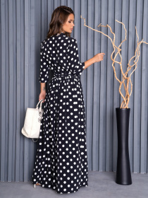 Платье макси ISSA Plus модель 14141_black Фото