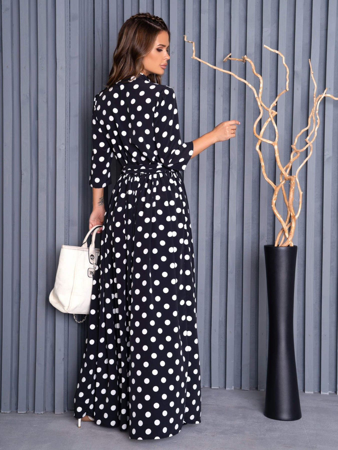 Сукня максі ISSA Plus модель 14141_black Фото