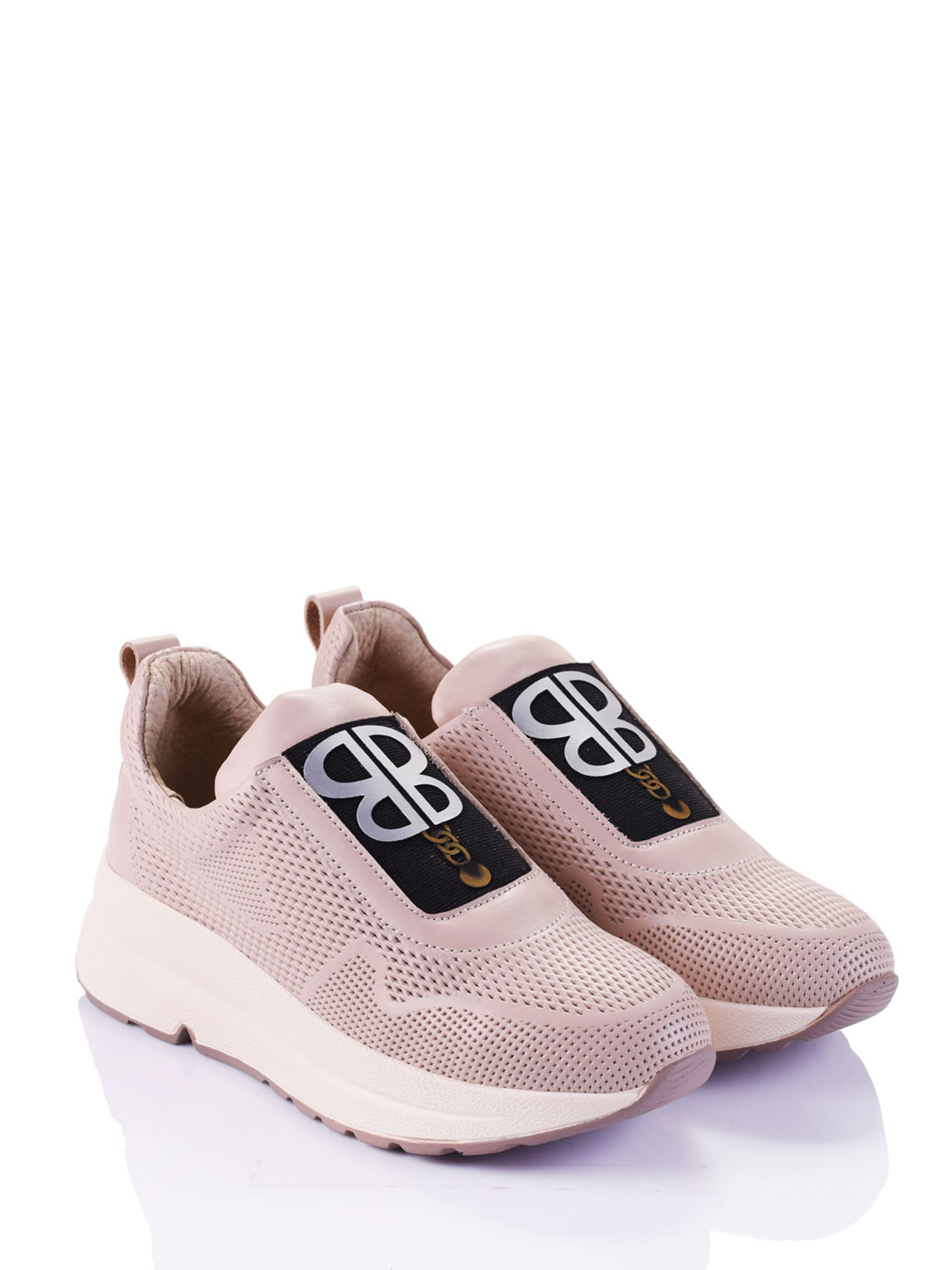 Шкіряні Жіночі Кросівки повсякденні Derisan  (240beige) колір бежевий