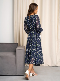 Сукня міді ISSA Plus модель 14130_blue Фото