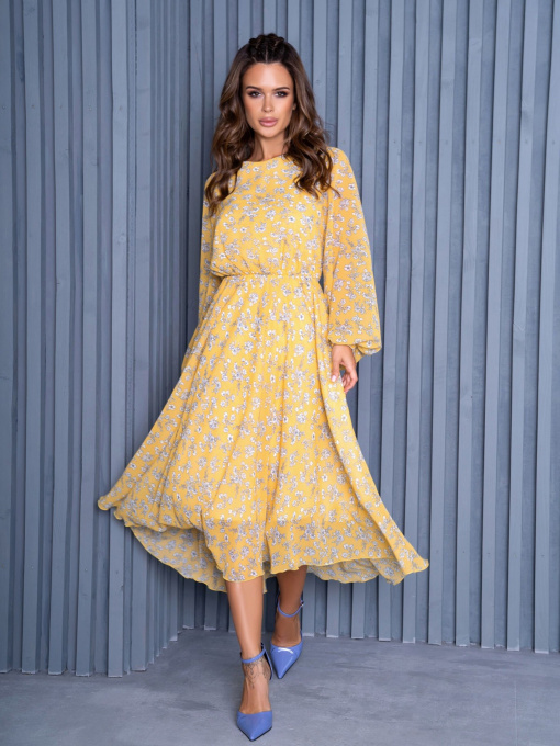 Платье миди ISSA Plus модель 14133_multicolor Фото