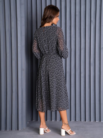 Платье миди ISSA Plus модель 14137_black Фото