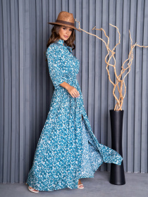 Сукня максі ISSA Plus модель 14146_multicolor Фото