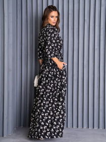 Сукня максі ISSA Plus модель 14147_black Фото