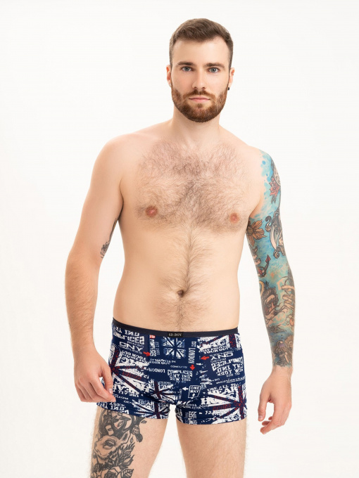 Трусы ISSA Plus модель GN5-211_blue Фото