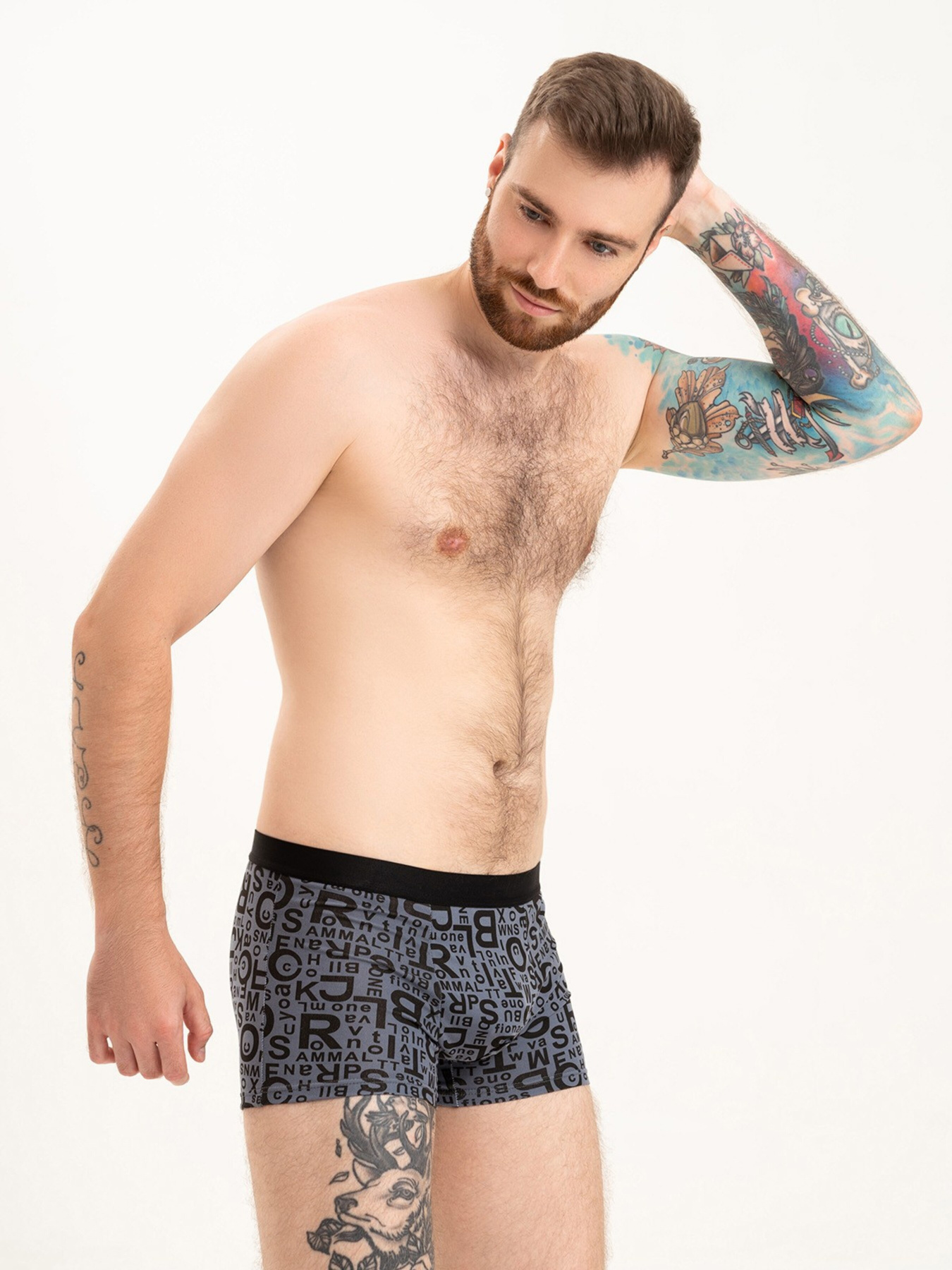 Трусы ISSA Plus модель GN5-217_darkgray Фото