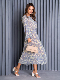 Платье миди ISSA Plus модель 14132_multicolor Фото