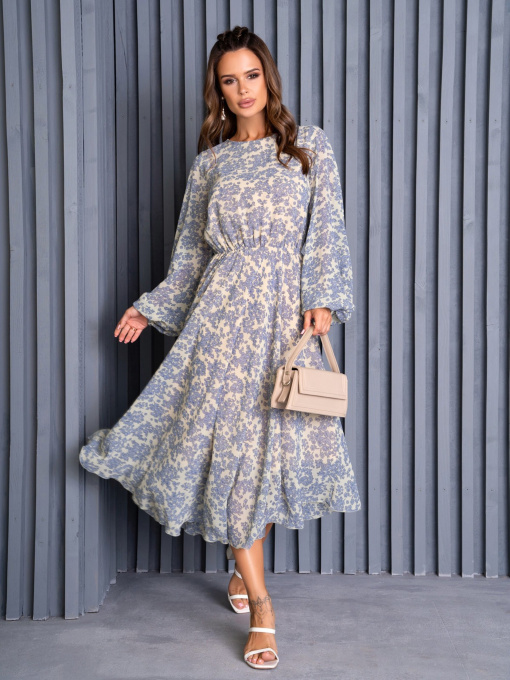 Платье миди ISSA Plus модель 14132_multicolor Фото