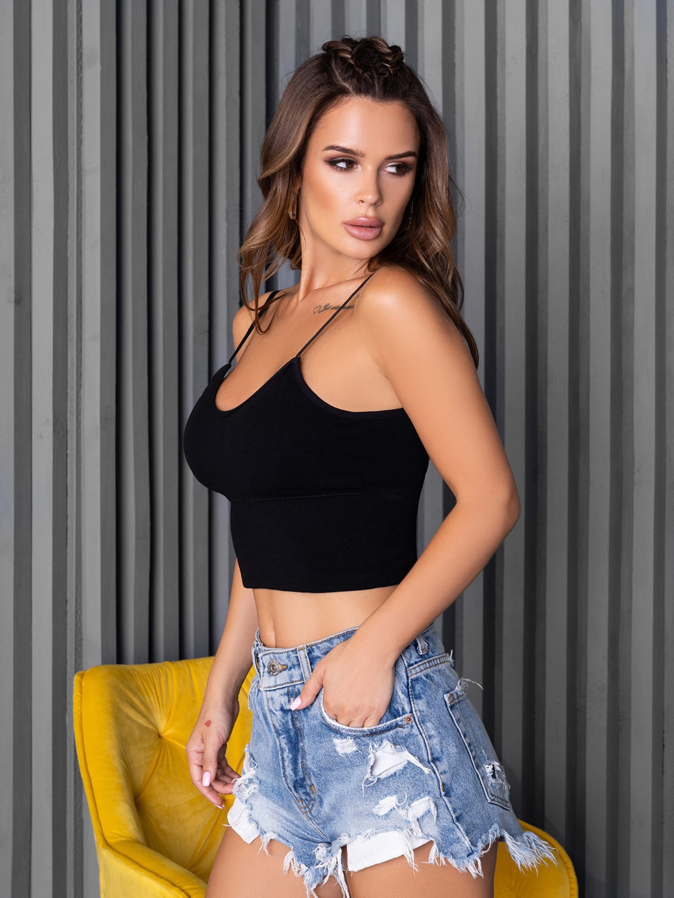 Топ ISSA Plus модель BL2-751_black Фото