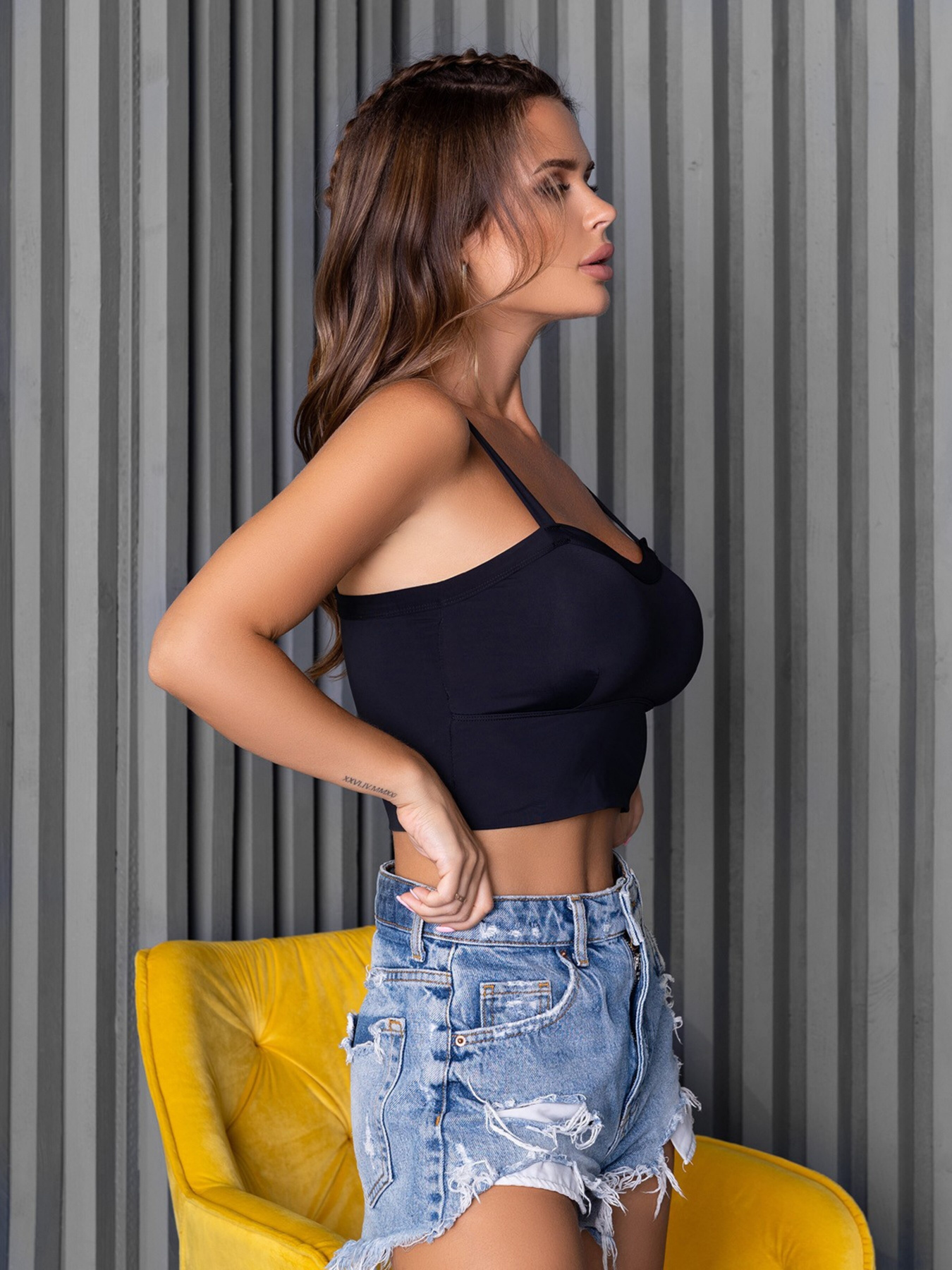 Топ ISSA Plus модель BL2-752_black Фото