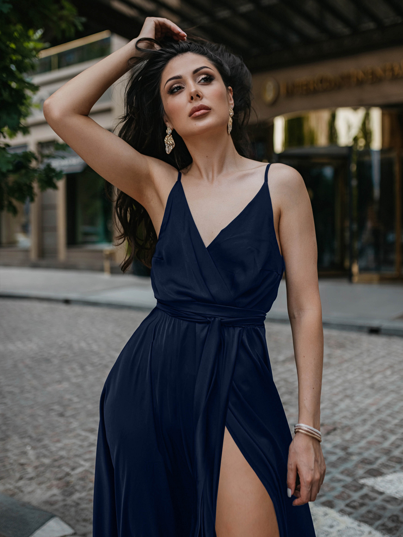 Платье макси Jadone Fashion модель Suknya_Bonsi_sin Фото