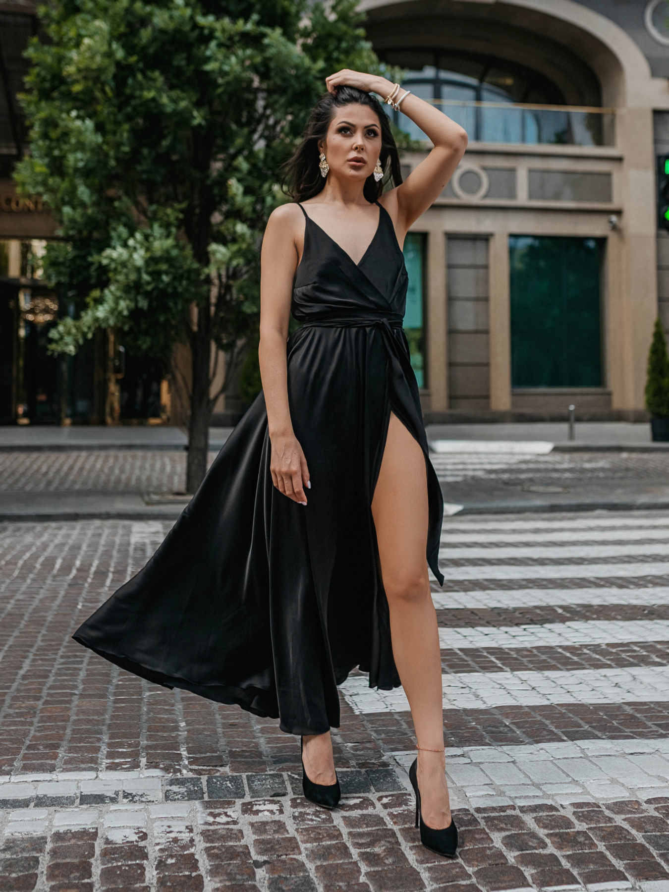 Платье макси Jadone Fashion модель Suknya_Bonsi_chorna Фото