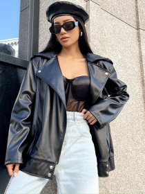 Куртка кожаная Jadone Fashion модель Kurtka_Derbi_chorn Фото