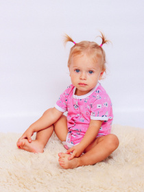 Боди для младенцев Носи своє модель 5048-002-5-zajchiki-temno-rozhevij Фото