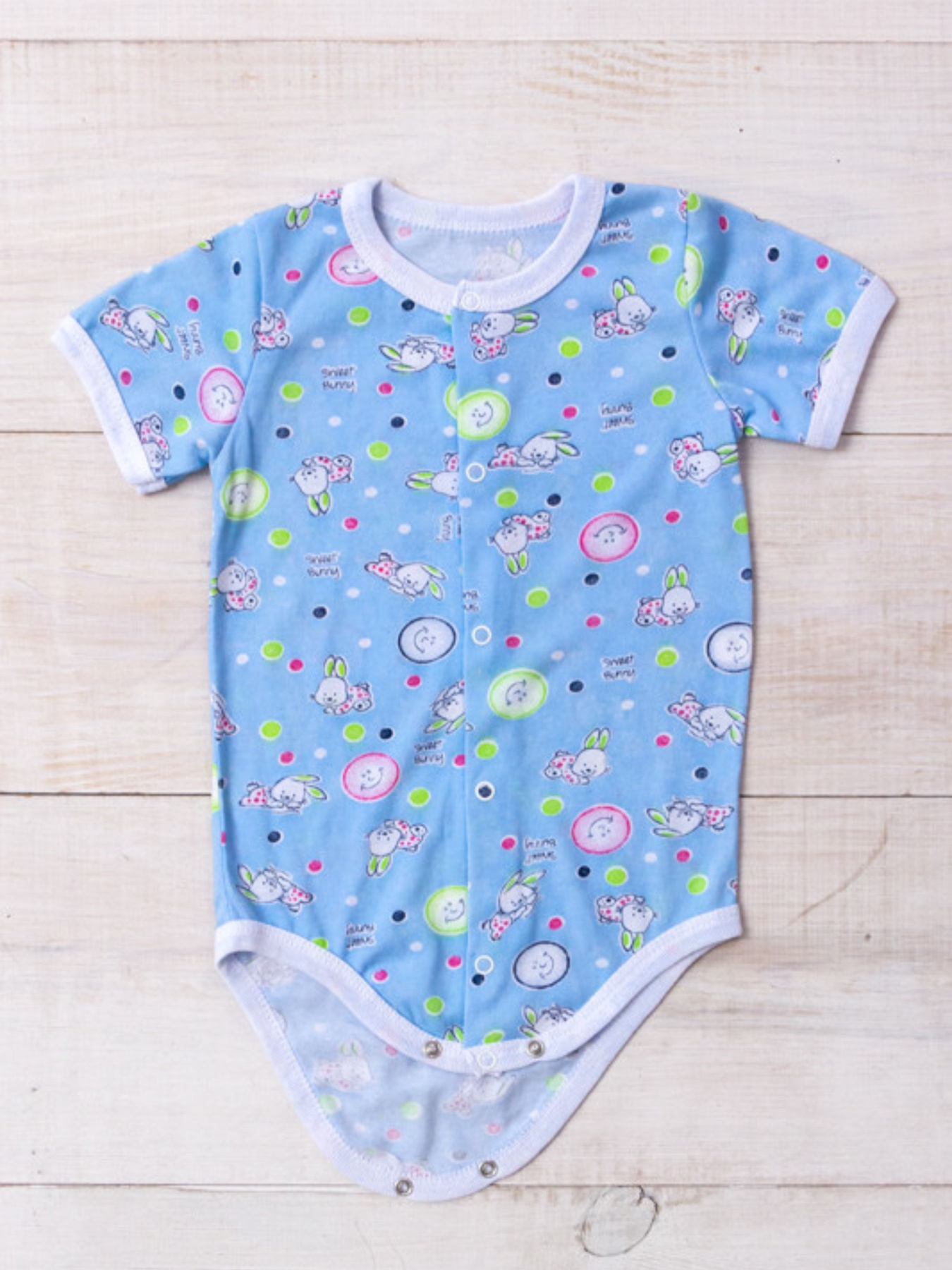 Боди для младенцев Носи своє модель 5048-002-4-zajka-blakitnij Фото