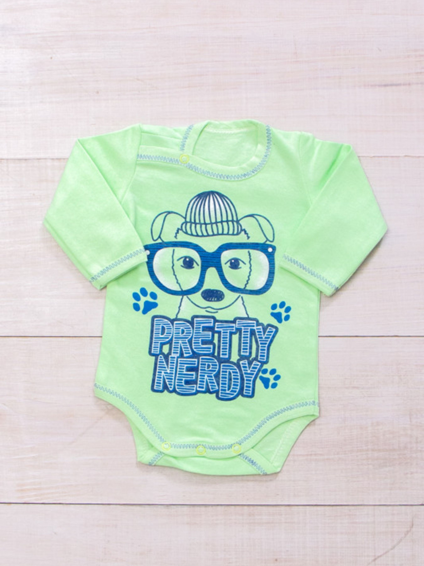Боди для младенцев Носи своє модель 5010-023-33-4-svtlo-salatovij-sobachka Фото