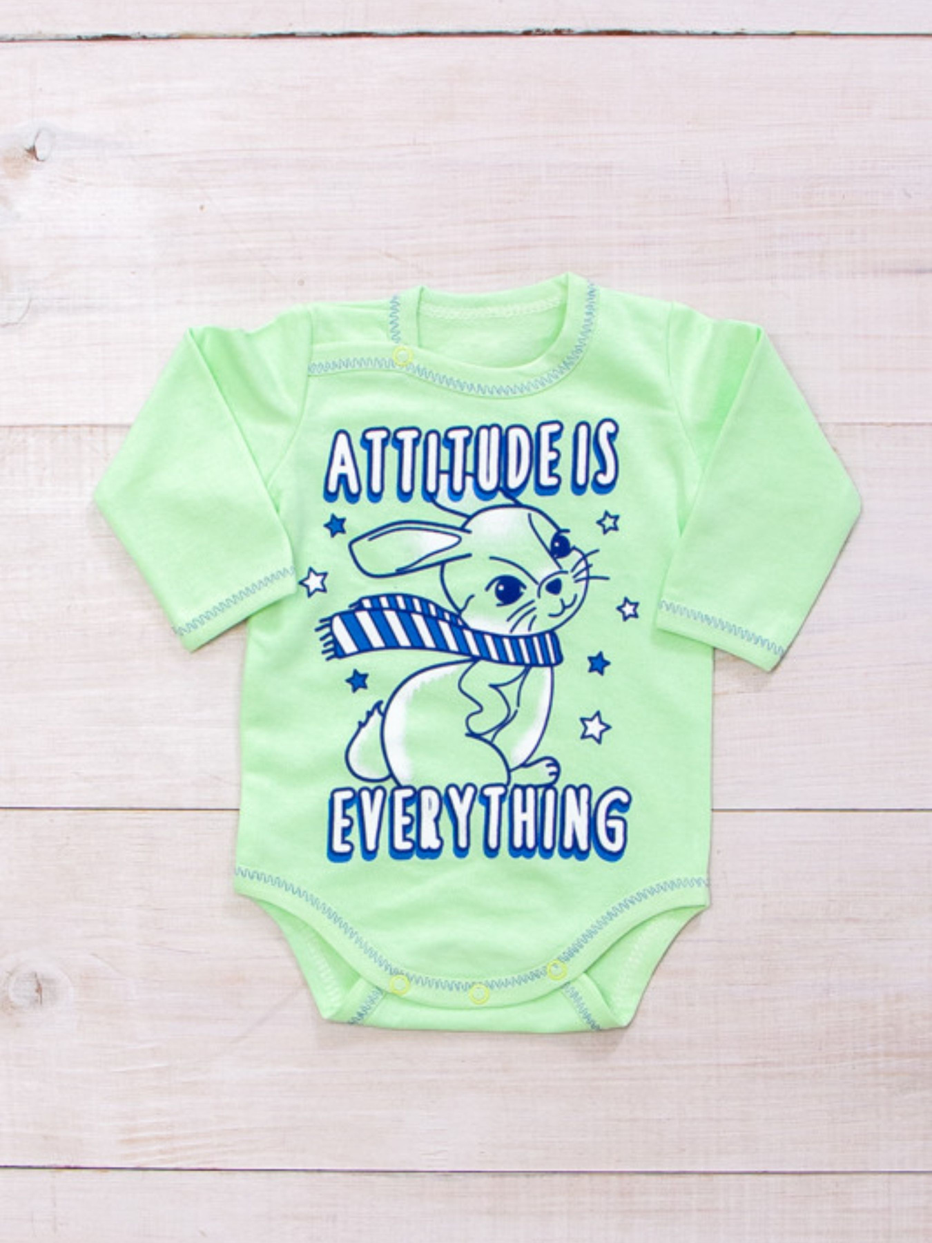 Боди для младенцев Носи своє модель 5010-023-33-4-svtlo-salatovij-zajka Фото