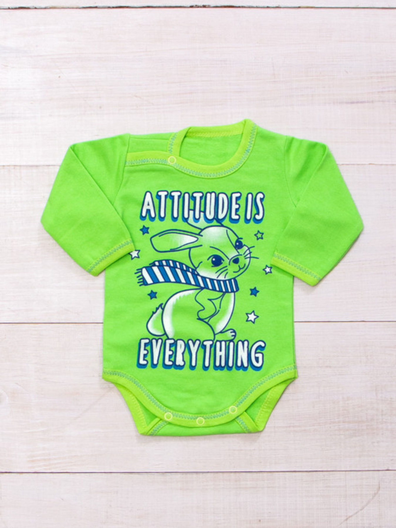 Боді для немовлят Носи своє модель 5010-023-33-4-salatovij-zajka Фото