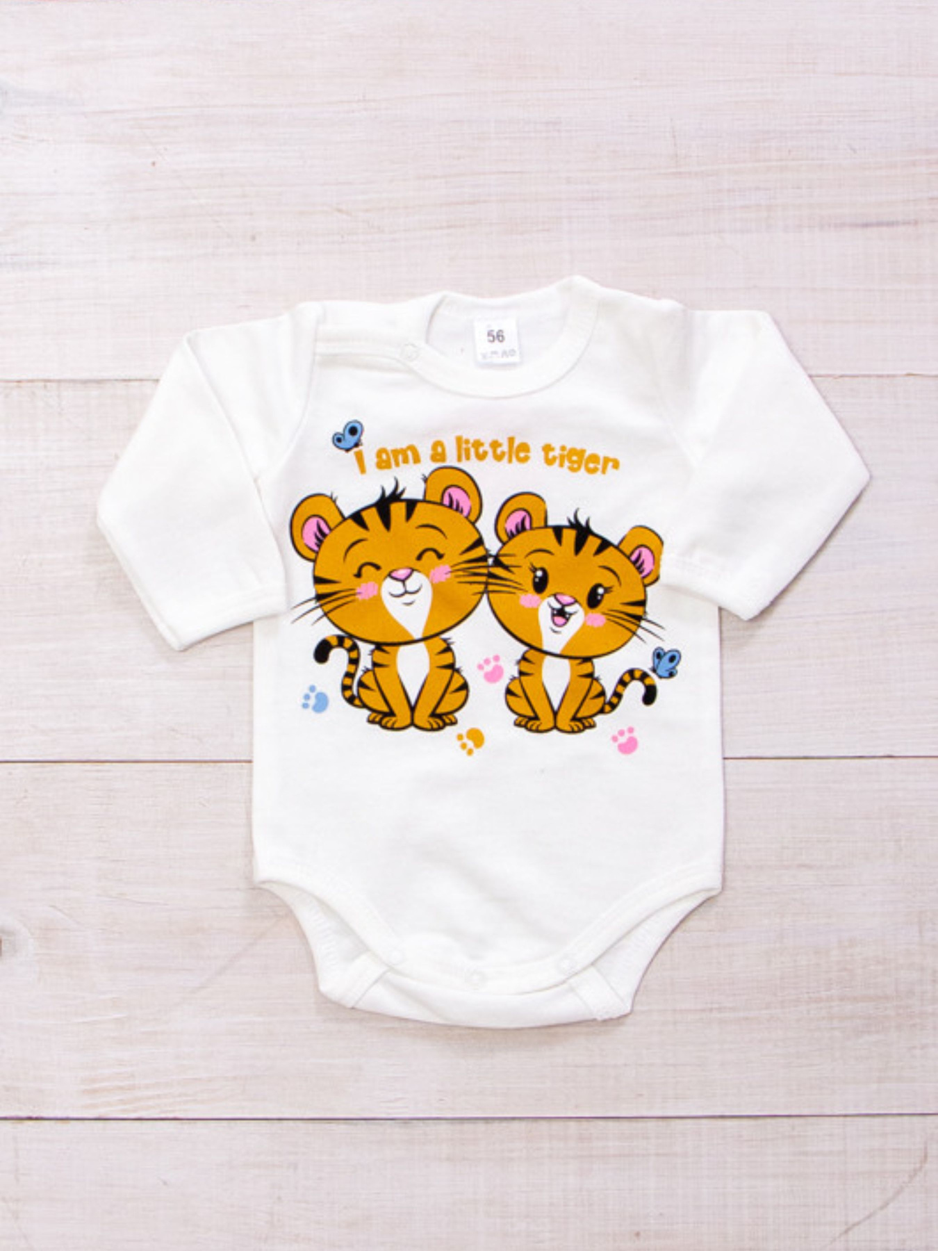 Боді для немовлят Носи своє модель 5010-023-33-5-molochnij-tigrenqta Фото
