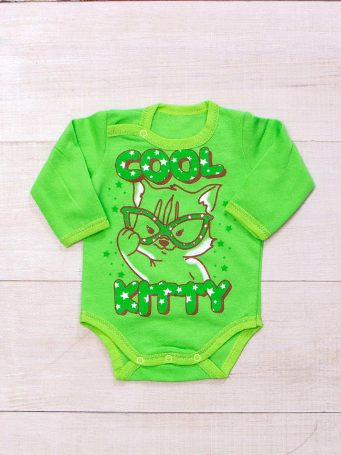 Боді для немовлят Носи своє модель 5010-023-33-5-salatovij-kotik Фото